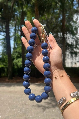 Mindy Multipurpose Bag Charm/Necklace - Navy