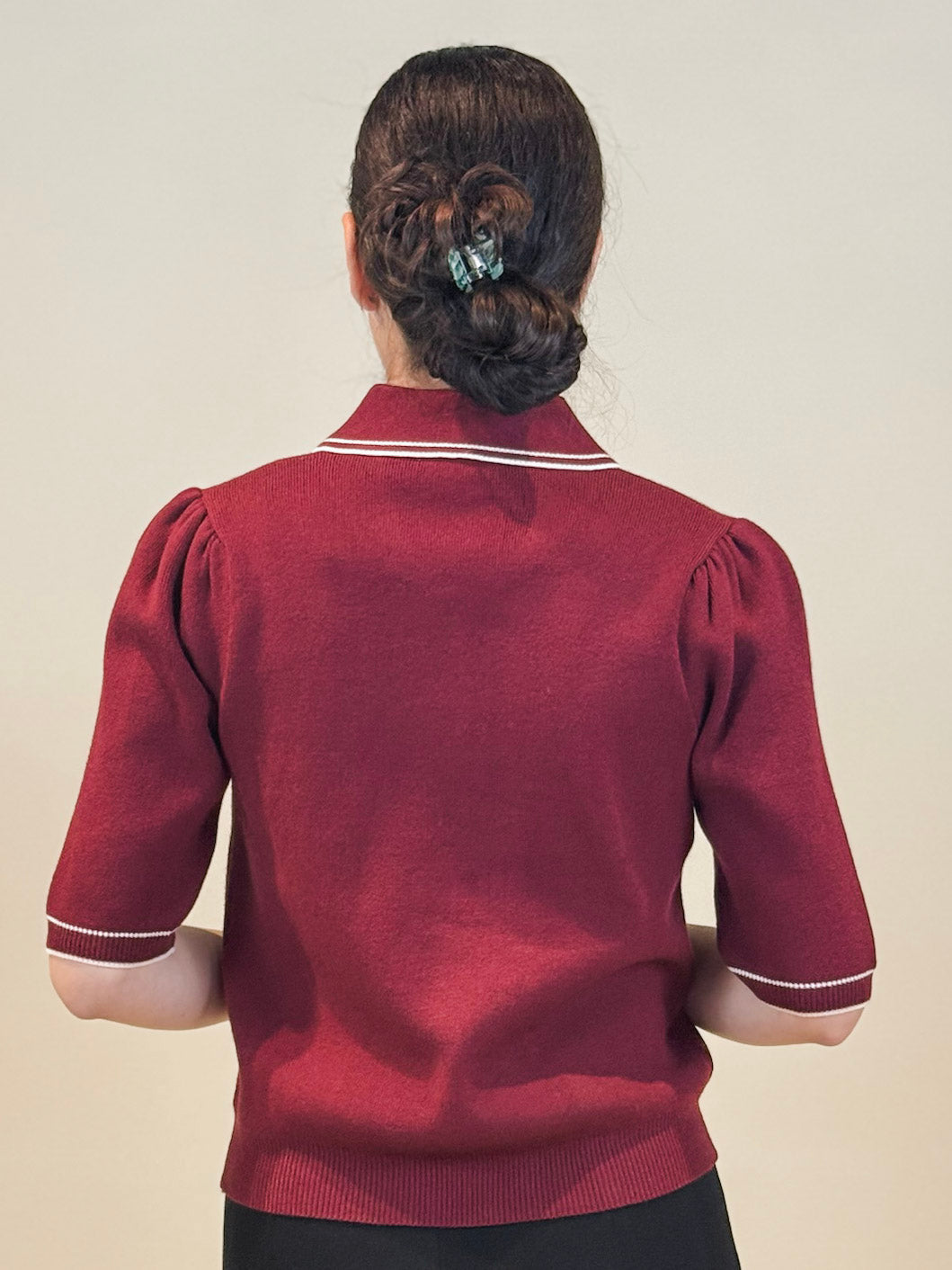 Kathy Short Sleeve Button Up Top