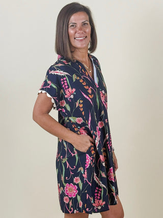 Fiona Short Sleeve Floral Dress
