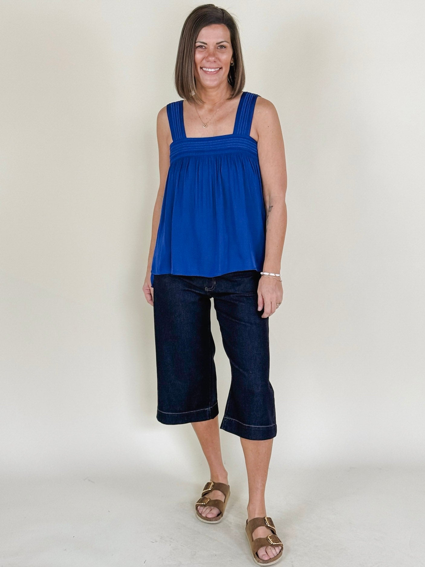 [Liverpool] Pamela Sleeveless Pintuck Strap Top