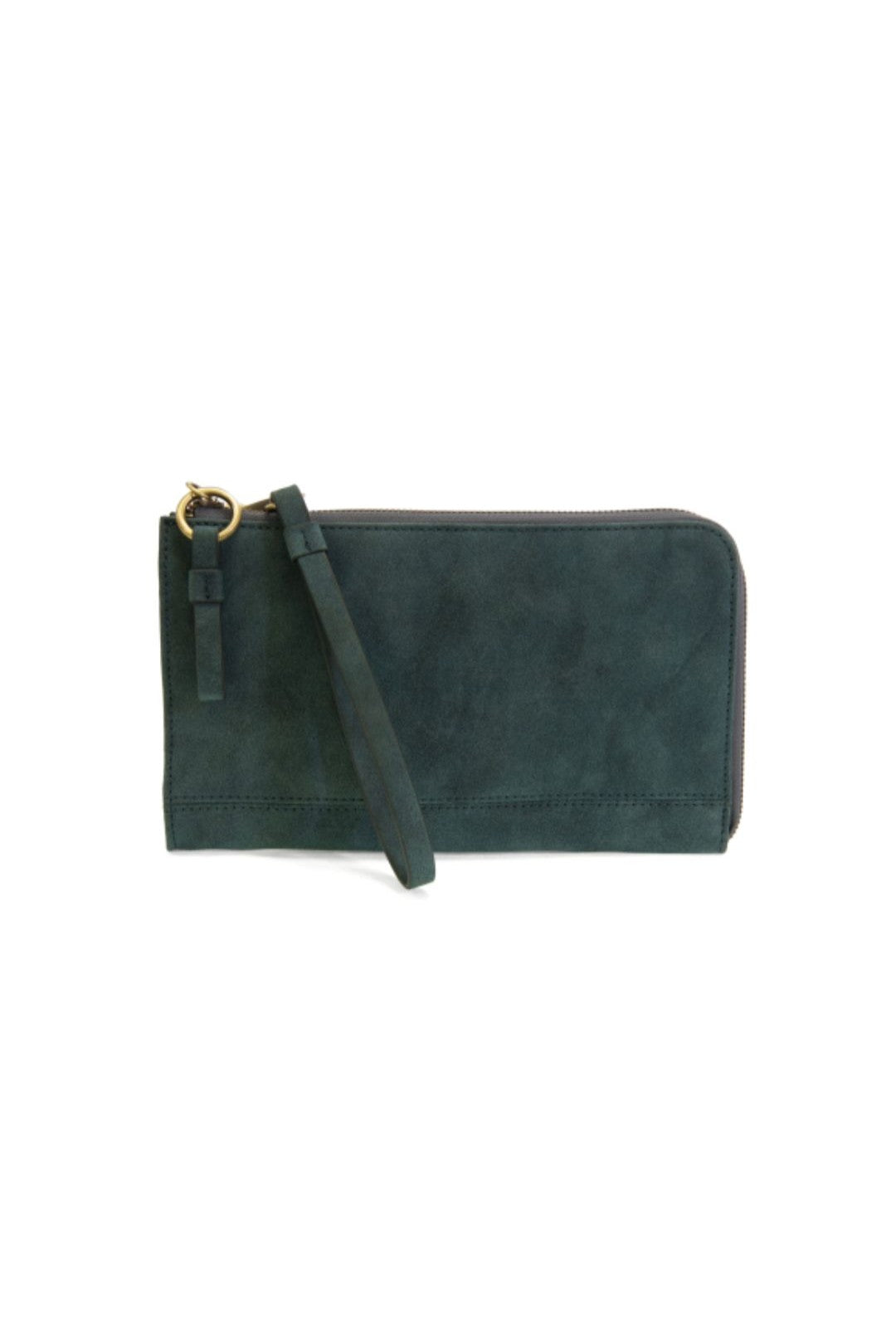 Faux Suede Karina Convertible Wristlet & Wallet - Deep Teal