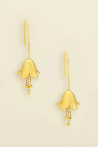 Refined Icon Earrings - Lily Drop/Gold