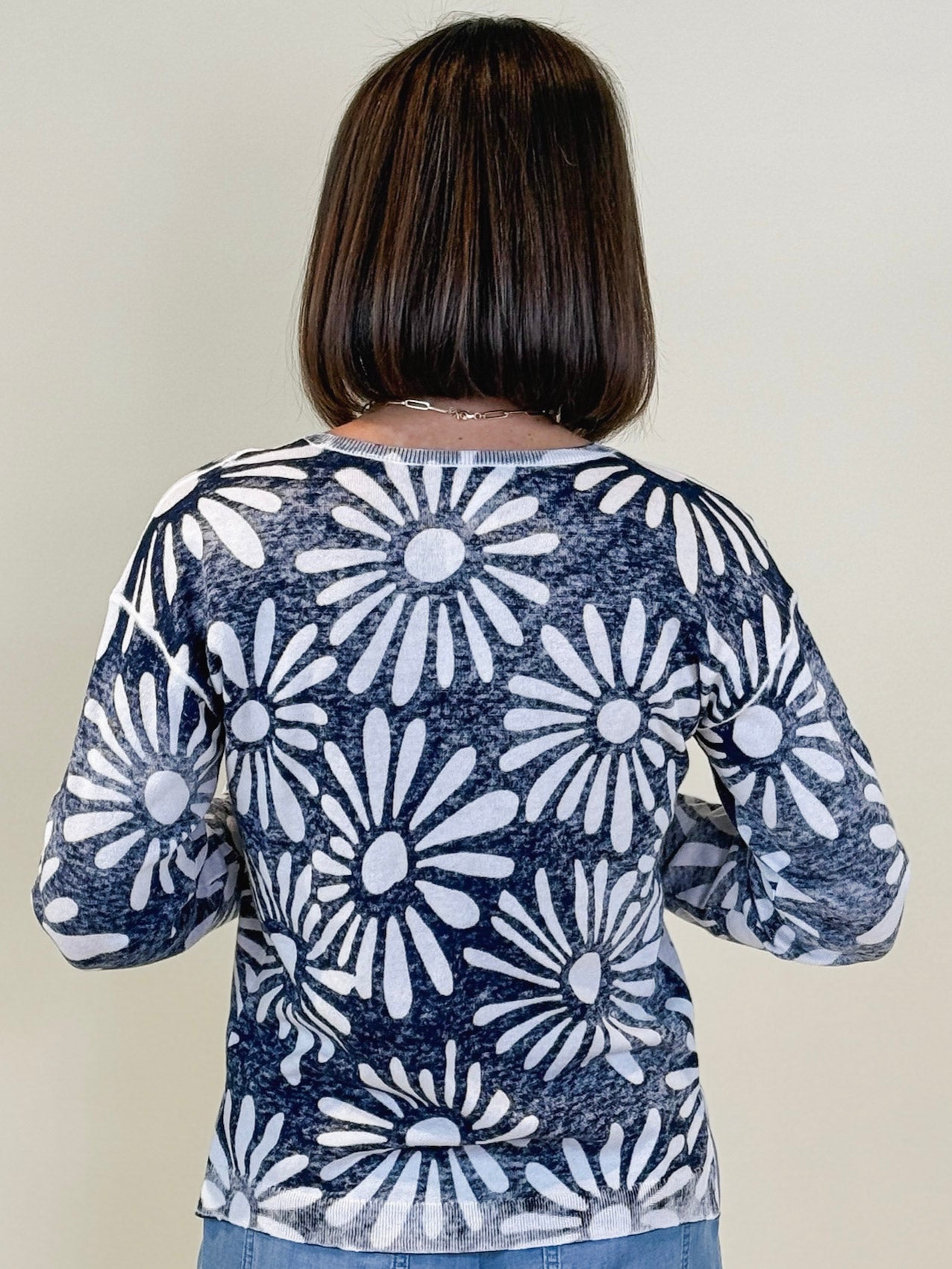 Amy Reversible V-Neck Sweater