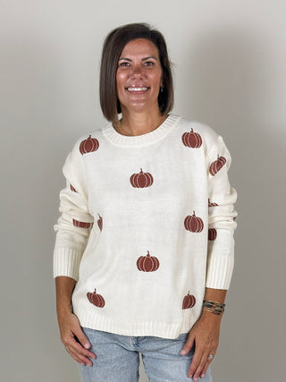 Pamela Pumpkin Sweater