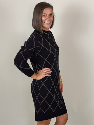 [TRIBAL] Mia Mock Neck Dress