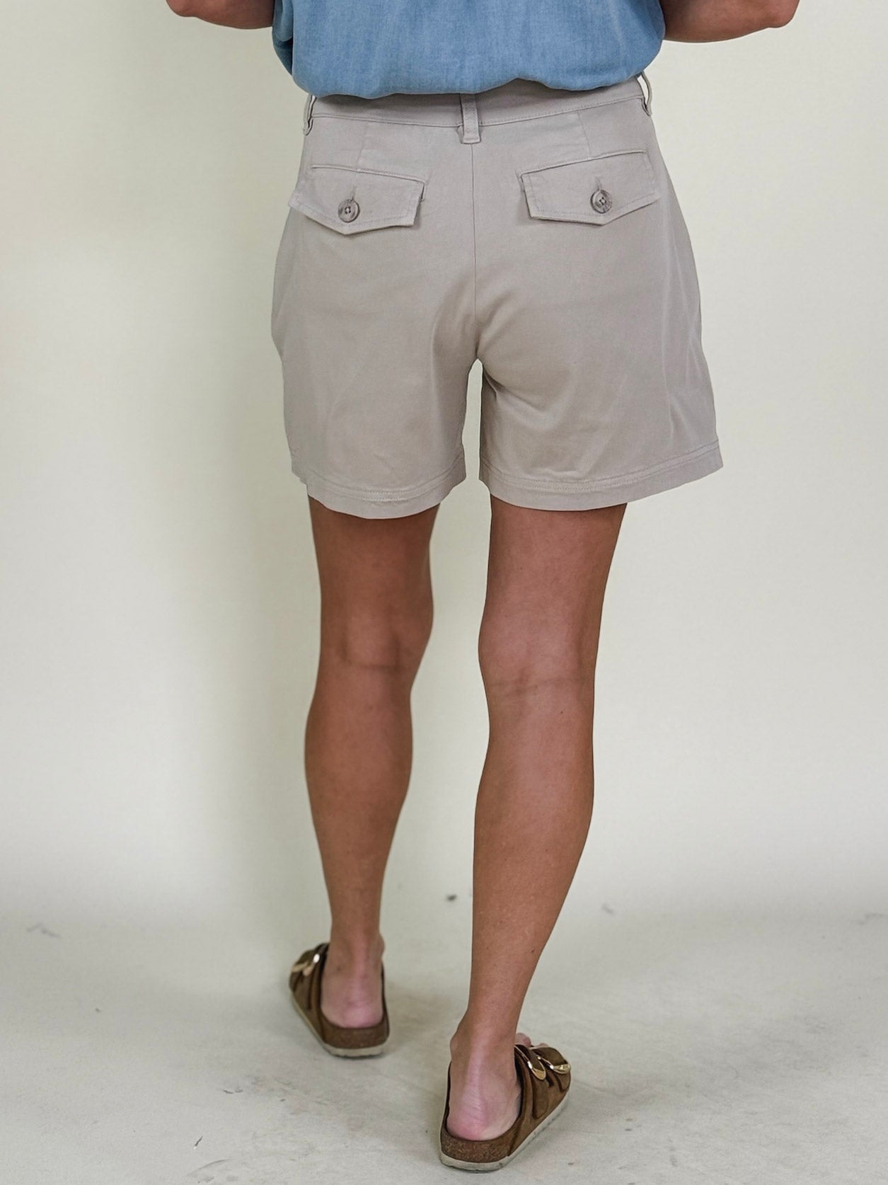 [Liverpool] Danielle Pleated Trouser Shorts, 5" Inseam