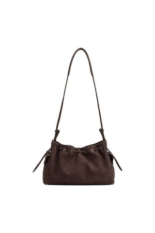 Rhuby Recycled Vegan Leather Shoulder Bag - Chocolate