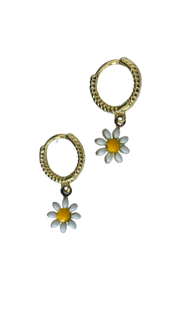 Daisy Huggie Earrings