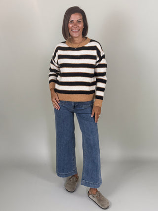 Cailin Striped Pullover Sweater