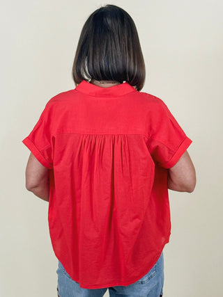 [TRIBAL] Carmen Shirred Campshirt