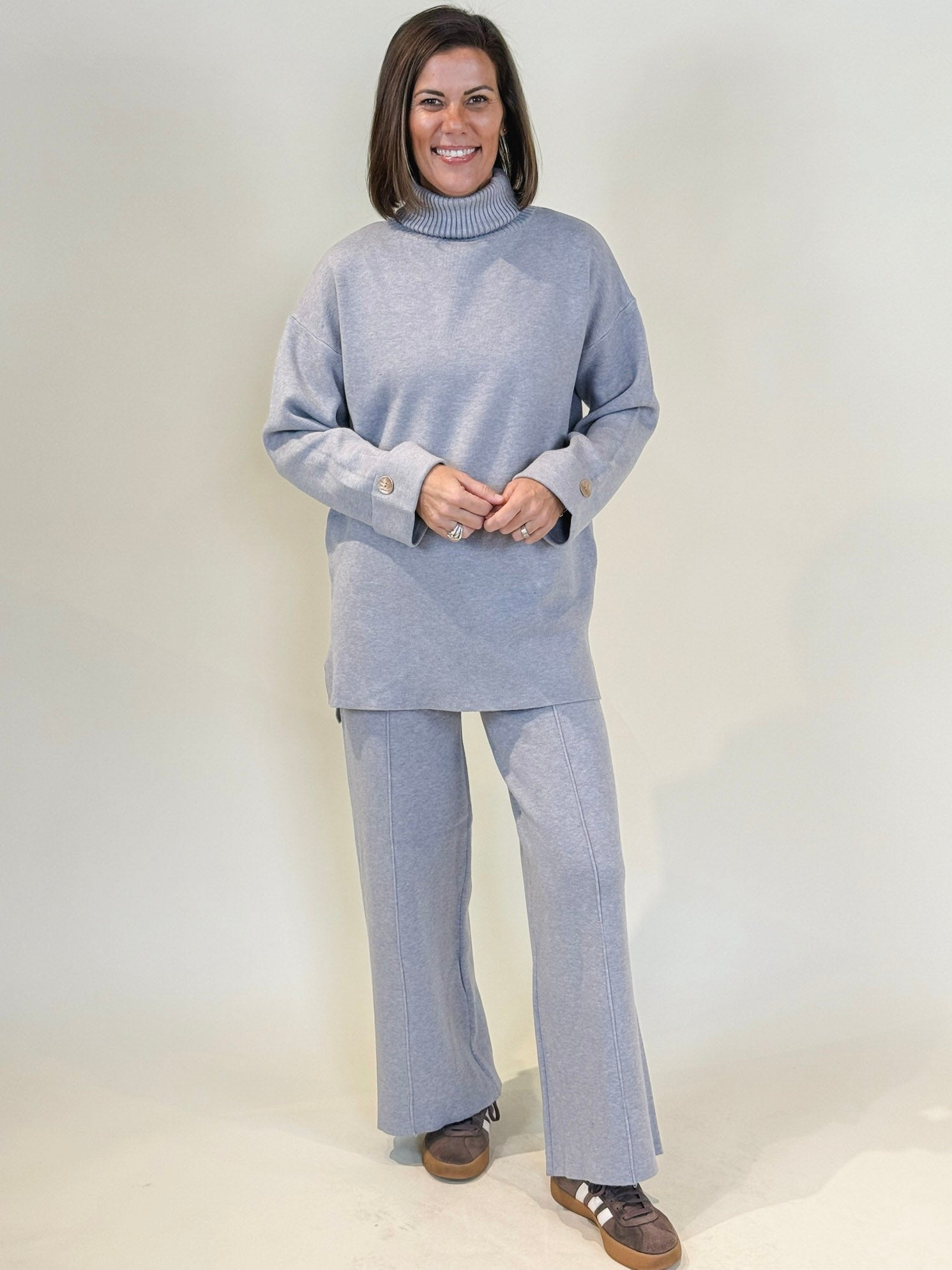 Tracy Casual Turtleneck Long Sweater