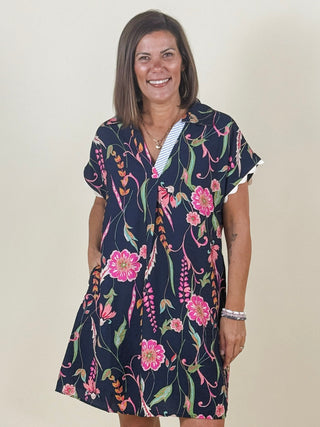 Fiona Short Sleeve Floral Dress