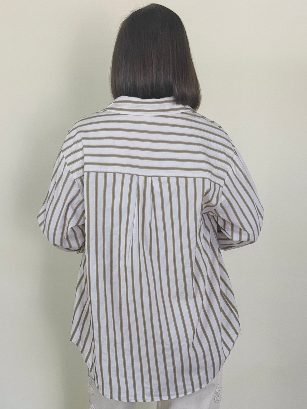 [TRIBAL] Kara Roll-Up Sleeve Button Front Shirt