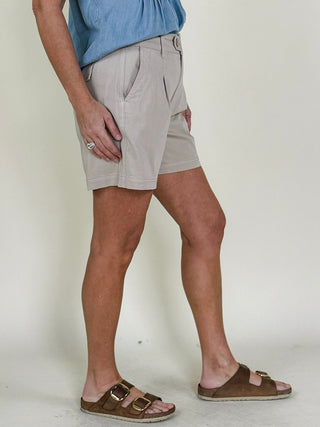 [Liverpool] Danielle Pleated Trouser Shorts, 5" Inseam