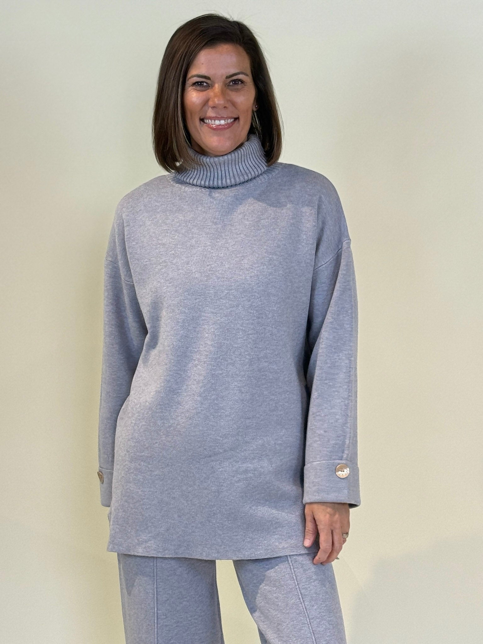 Tracy Casual Turtleneck Long Sweater