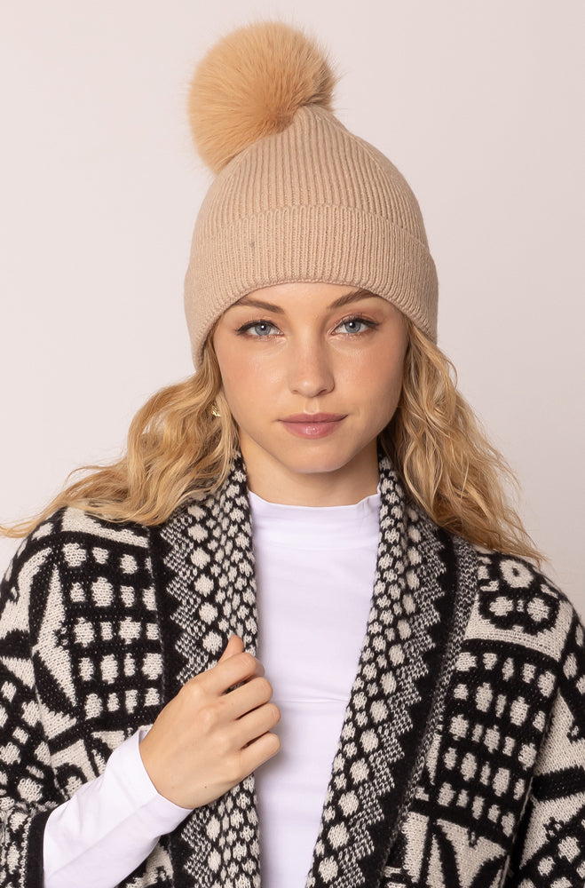 Earflap Beanie - Camel