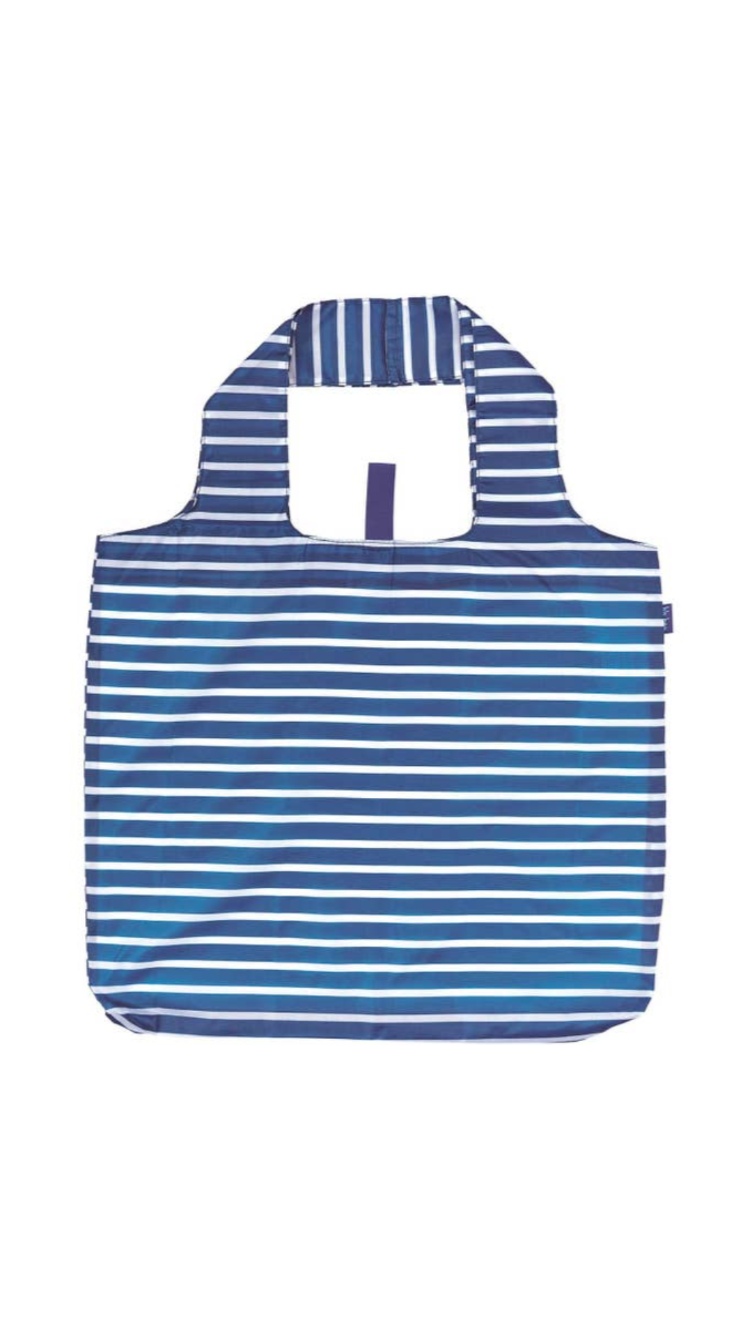 Breton Stripe Navy Blu Bag Reusable Shopper Tote