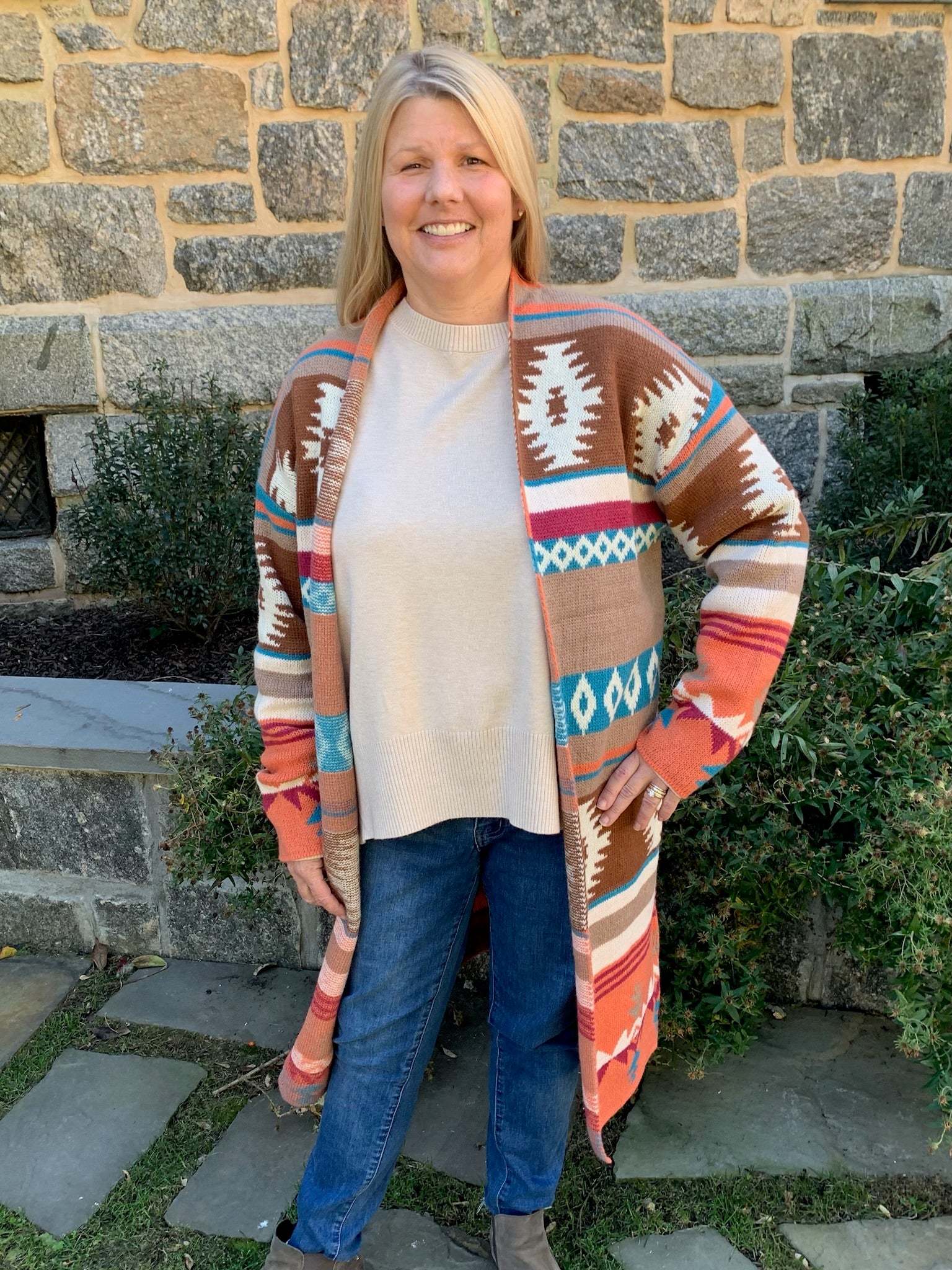 Sectional Block Cardigan