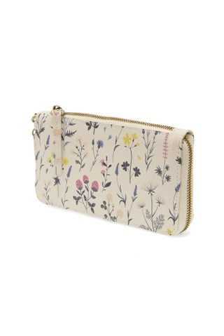 Chloe Printed Zip Around Wallet/Wristlet - White