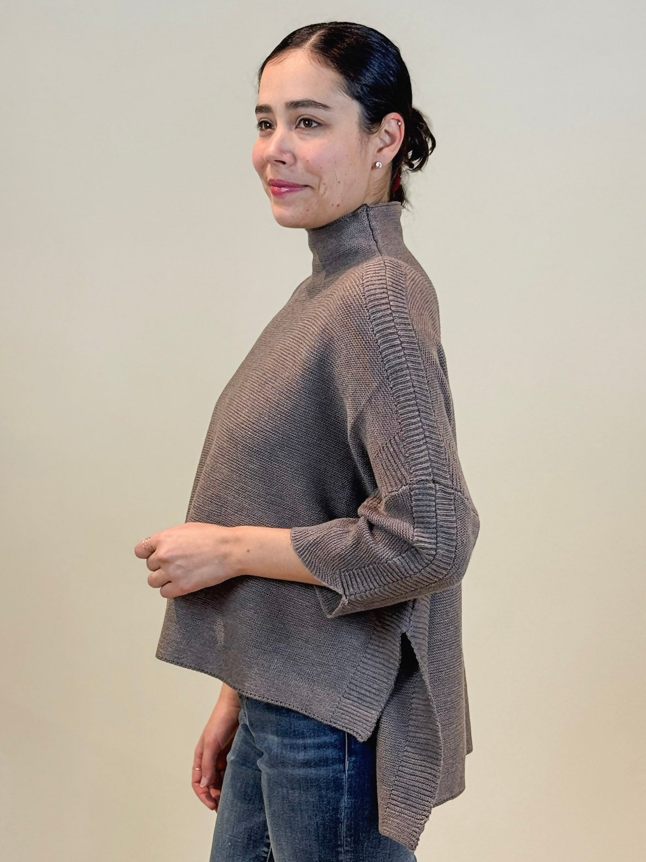 Boho Sweater - Heather Brown