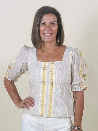 [Liverpool] Alice Half Sleeve Tie Back Top