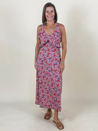 [Liverpool] Rayna Sleeveless Ruffle Front Dress