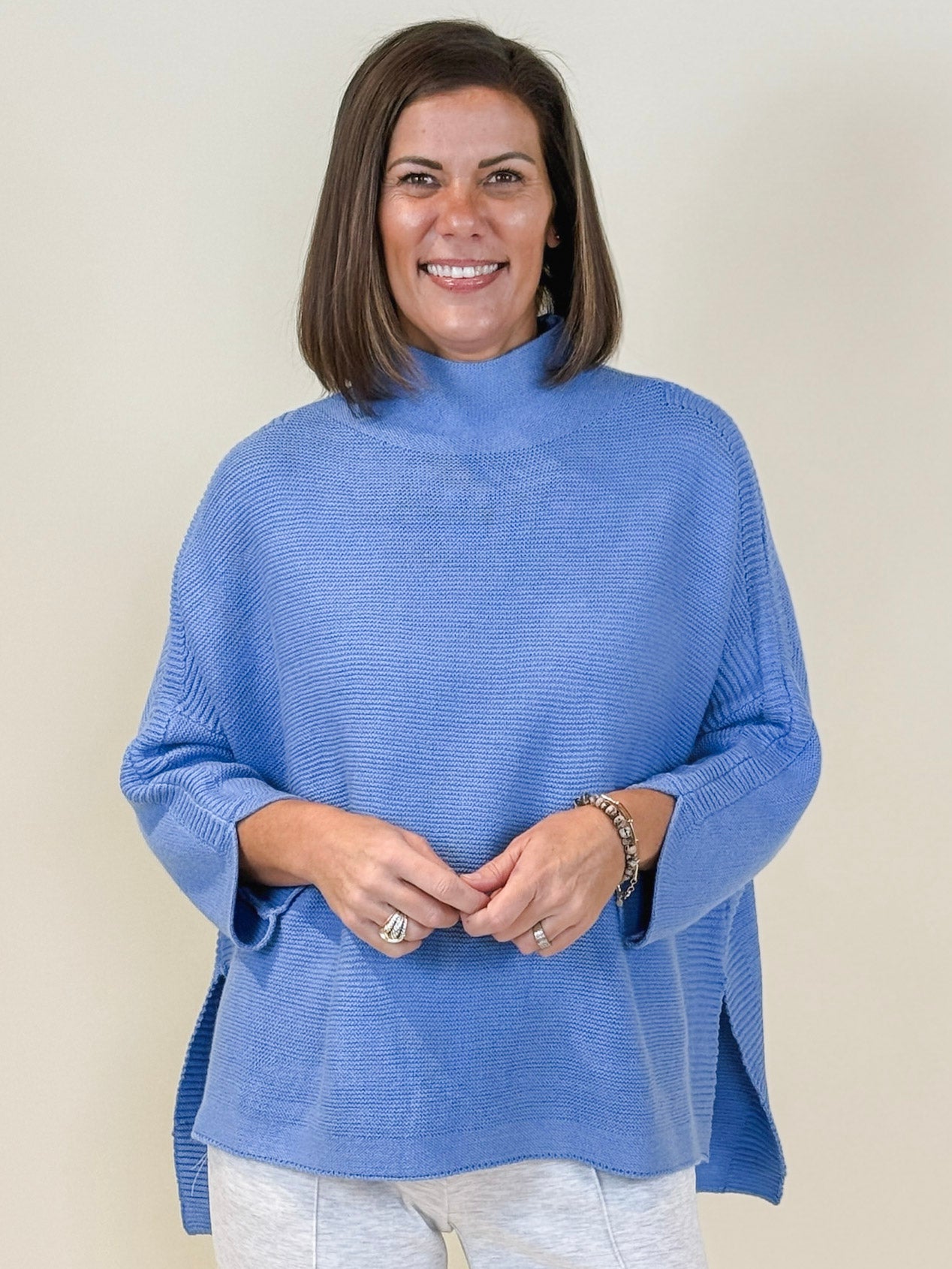 Boho Sweater - Coastal Blue