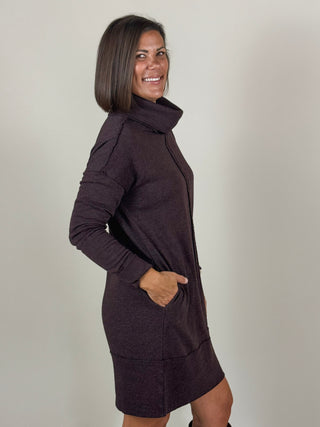 [TRIBAL] Tanya Turtleneck Garment Dye Knit Dress