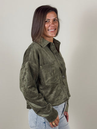 [Z Supply] All Day Cropped Suede Jacket