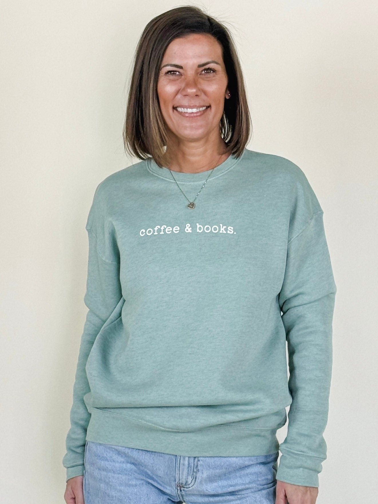 Coffee & Books Graphic Sweatshirt