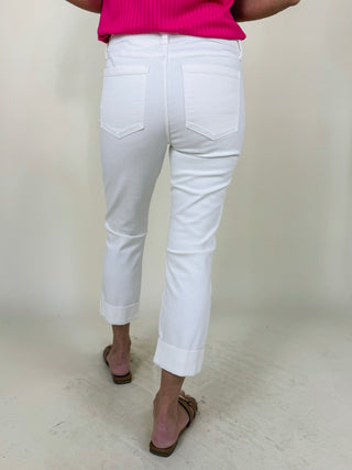 [Liverpool] Charlie Crop Rolled Cuff Jeans, 24" Inseam