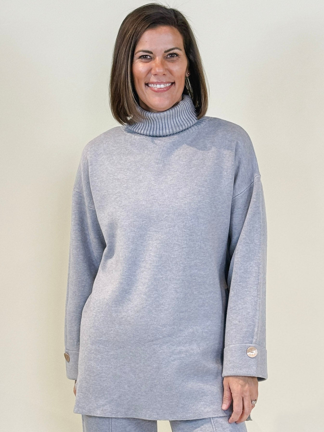 Tracy Casual Turtleneck Long Sweater