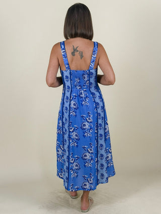 Terry Thin Strap Floral Dress