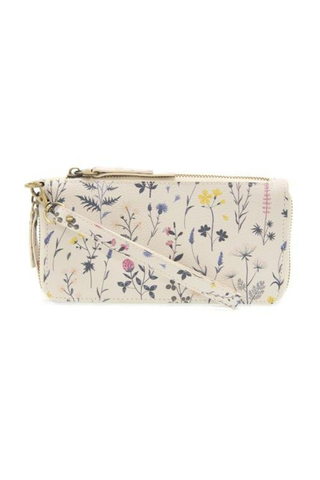 Chloe Printed Zip Around Wallet/Wristlet - White