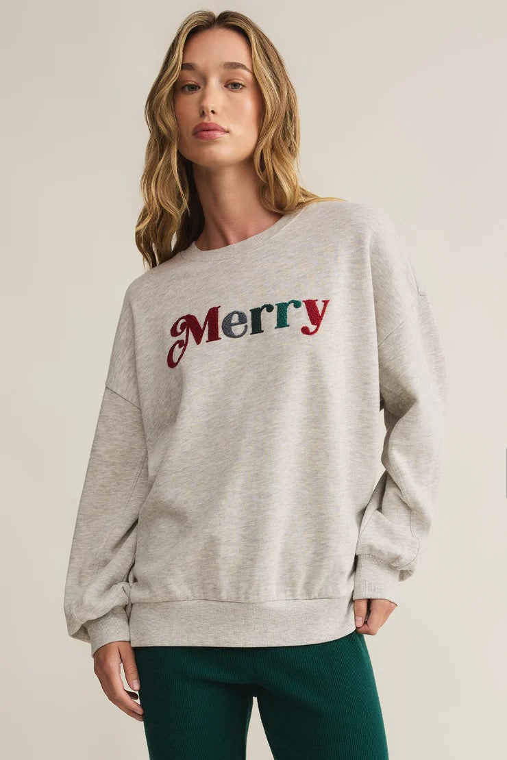 [Z Supply] Merry Fleece Sweatshirt