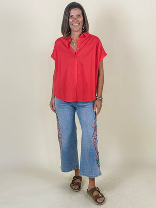 [TRIBAL] Carmen Shirred Campshirt