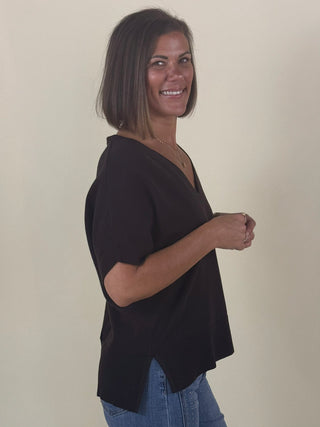 [Liverpool] Dolly Dolman Sleeve Step Hem Sweater