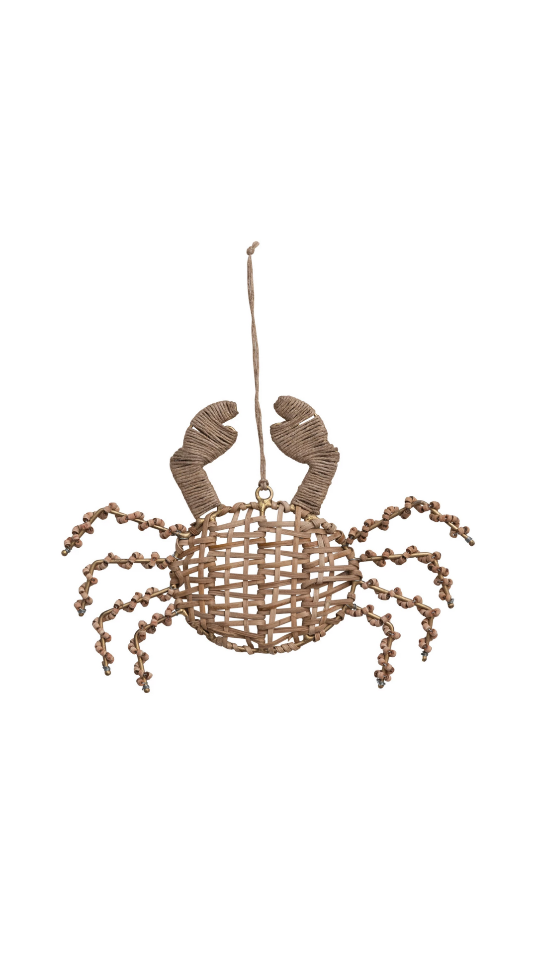 Natural Crab Ornament