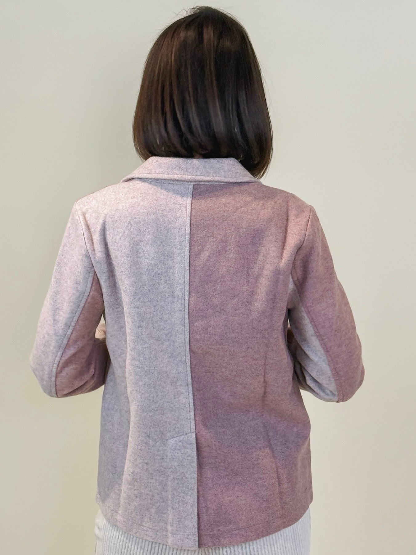 Rose Color Blocked Sport Coat