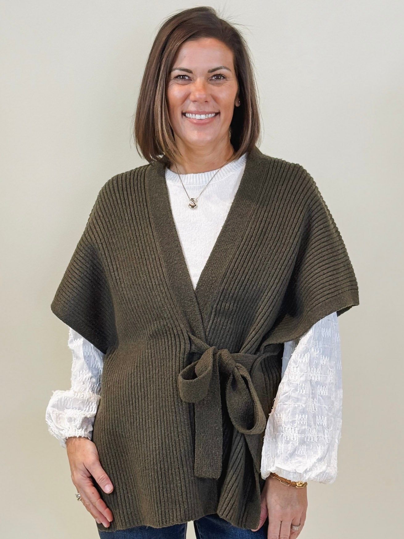 Ollie Sleeveless Knitted Cardigan