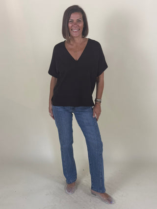 [Liverpool] Dolly Dolman Sleeve Step Hem Sweater