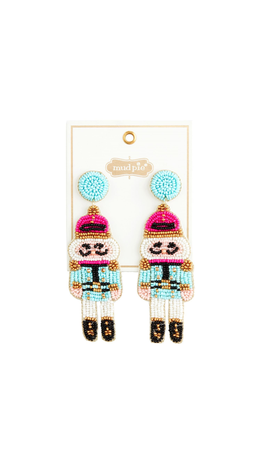 Holiday Beaded Earrings - Nutcracker