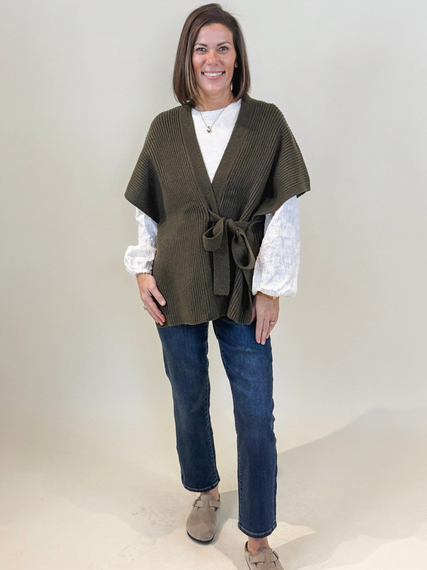 Ollie Sleeveless Knitted Cardigan