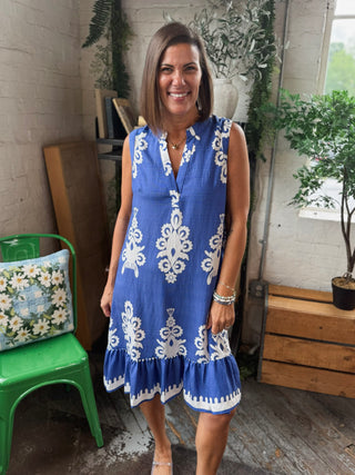 Aurelia Ikat Shift Dress