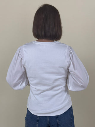 [Liverpool] Elly 3/4 Knit-to-Woven Top