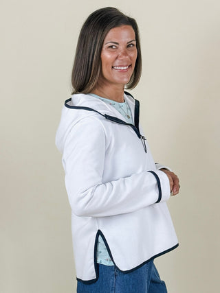 Hayley Half Zip Interlock Hoodie