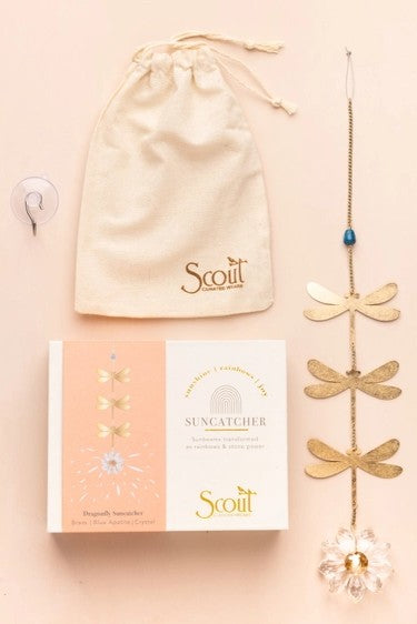 Suncatcher - Dragonfly/Blue Apatite