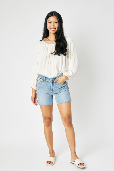 Sally Mid-Rise Cut Off Shorts