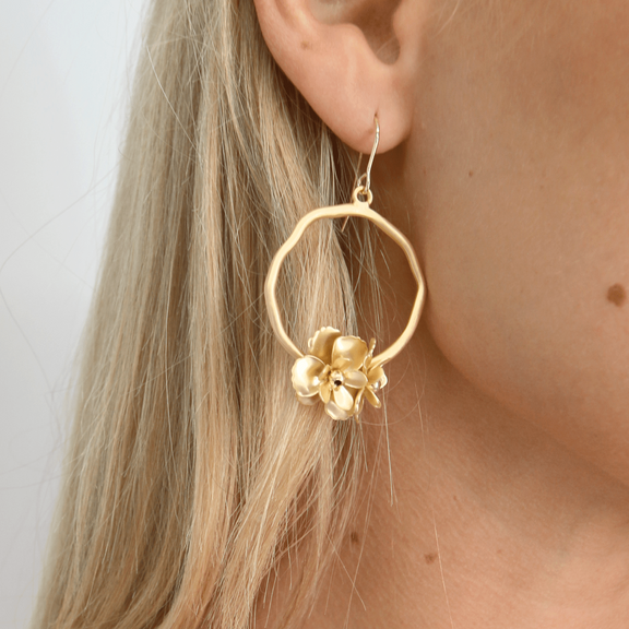 Bloom Gold Hoop Earring
