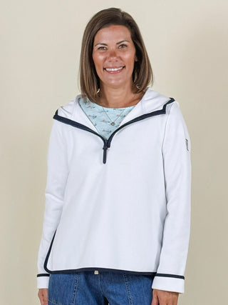 Hayley Half Zip Interlock Hoodie